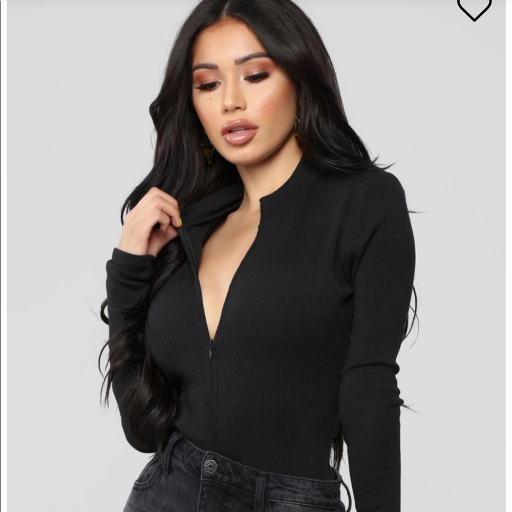 black bodysuit